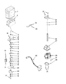 Motor and ice container parts