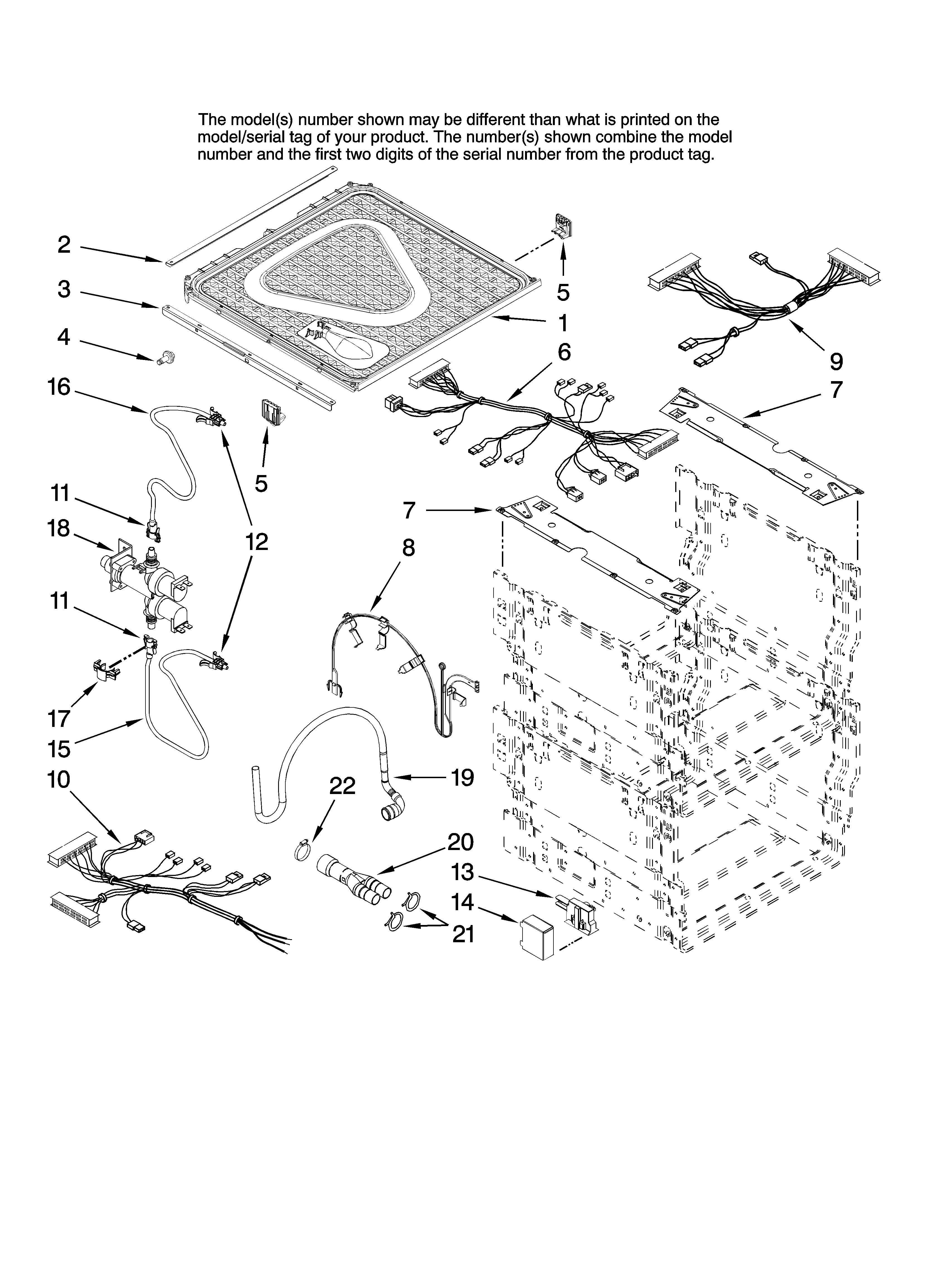 Frame and lid parts