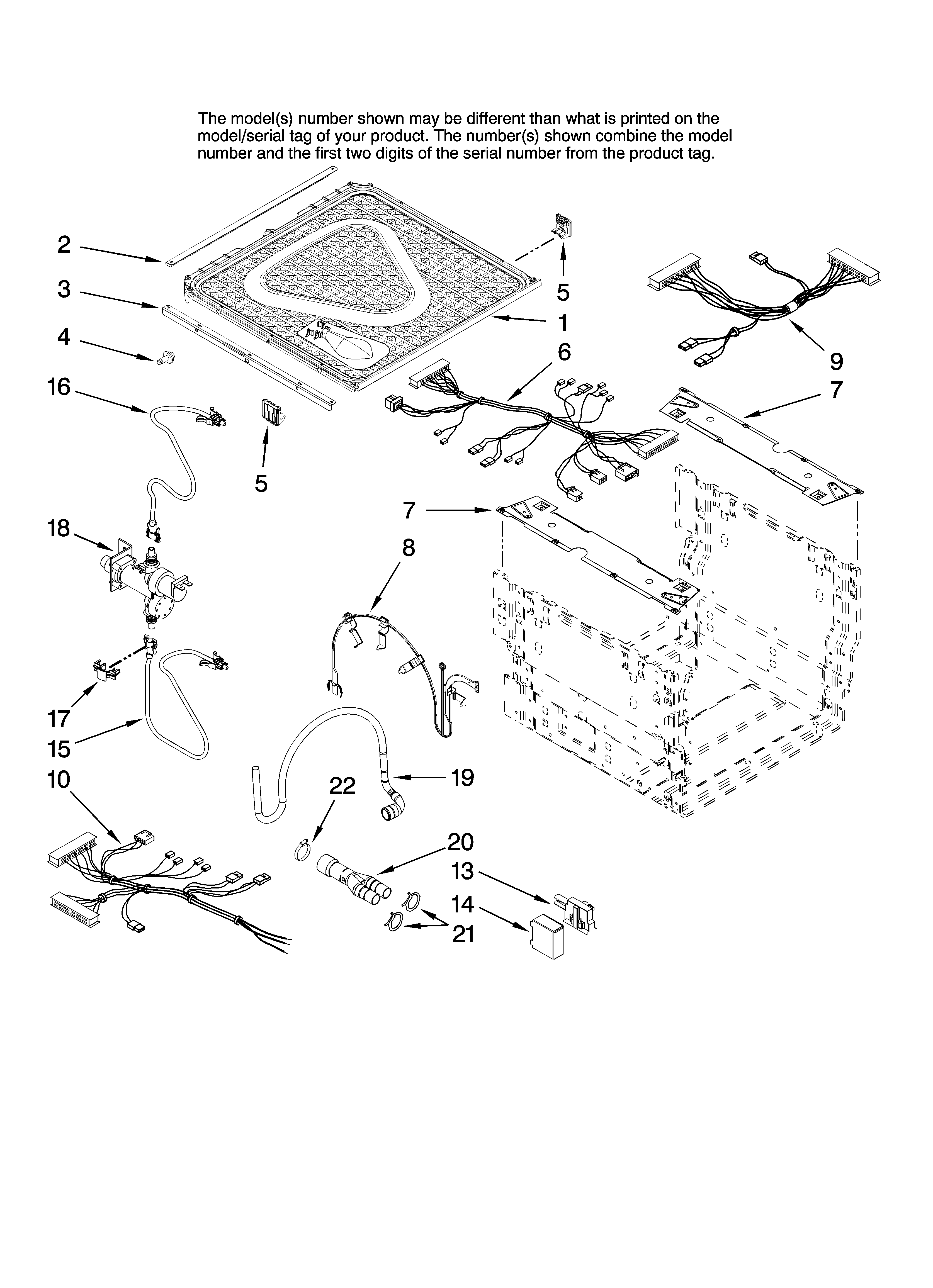 Frame and lid parts