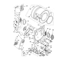 Whirlpool LTE5243DQ8 dryer bulkhead parts diagram
