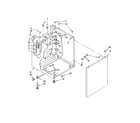 Whirlpool LTE5243DQ8 washer cabinet parts diagram