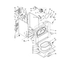 Whirlpool WED5700VH0 cabinet parts diagram