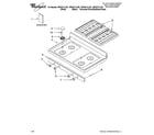 Whirlpool WFG371LVQ1 cooktop parts diagram