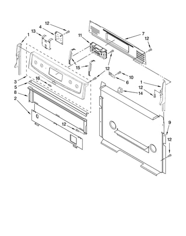 Control panel parts