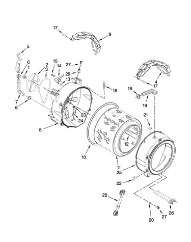 Tub and basket parts