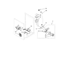 Whirlpool WFW9500TW02 pump and motor parts, optional parts (not included) diagram