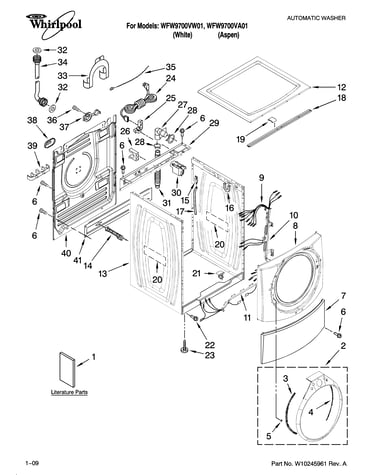 Top and cabinet parts