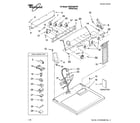 Whirlpool WGD5300VW1 top and console parts diagram