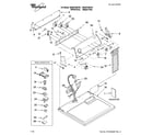 Whirlpool WGD5700VW1 top and console parts diagram