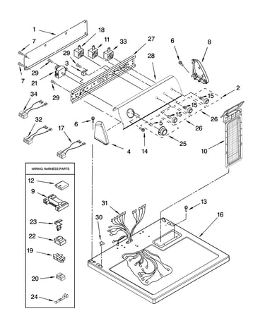 Top and console parts