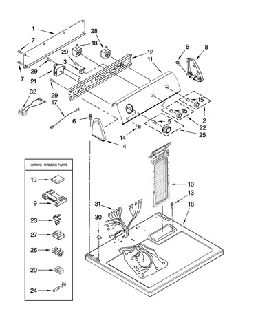 Top and console parts
