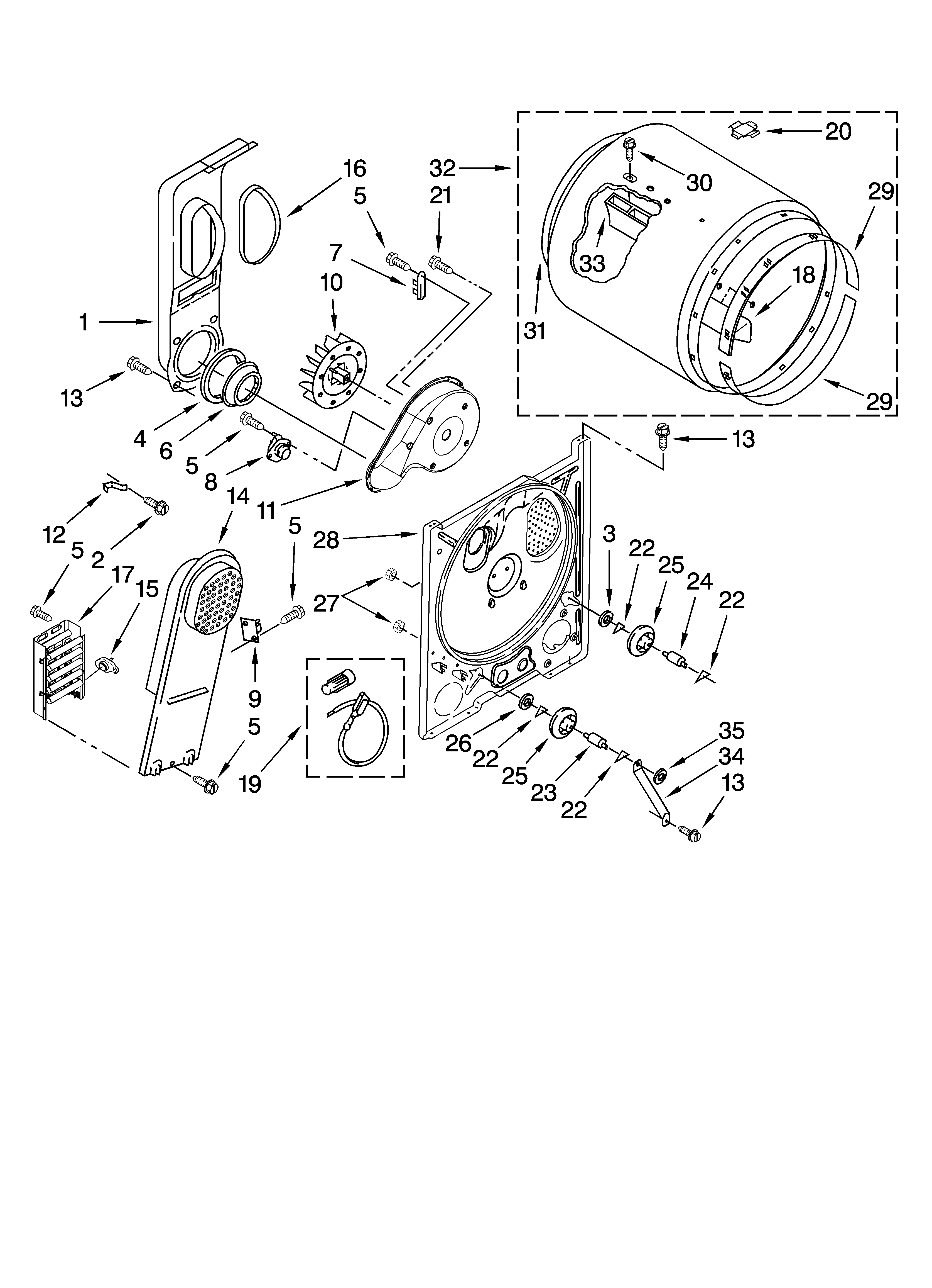 Bulkhead parts, optional parts (not included)