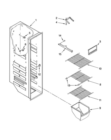 Freezer liner parts