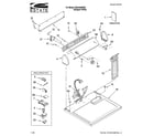 Estate EGD4400WQ0 top and console parts diagram