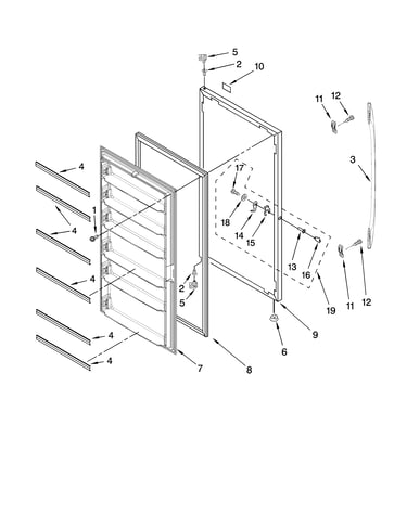 Door parts, optional parts (not included)