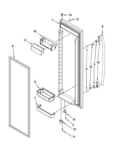 Refrigerator door parts