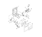 Whirlpool GD5DHAXVQ02 dispenser front parts diagram