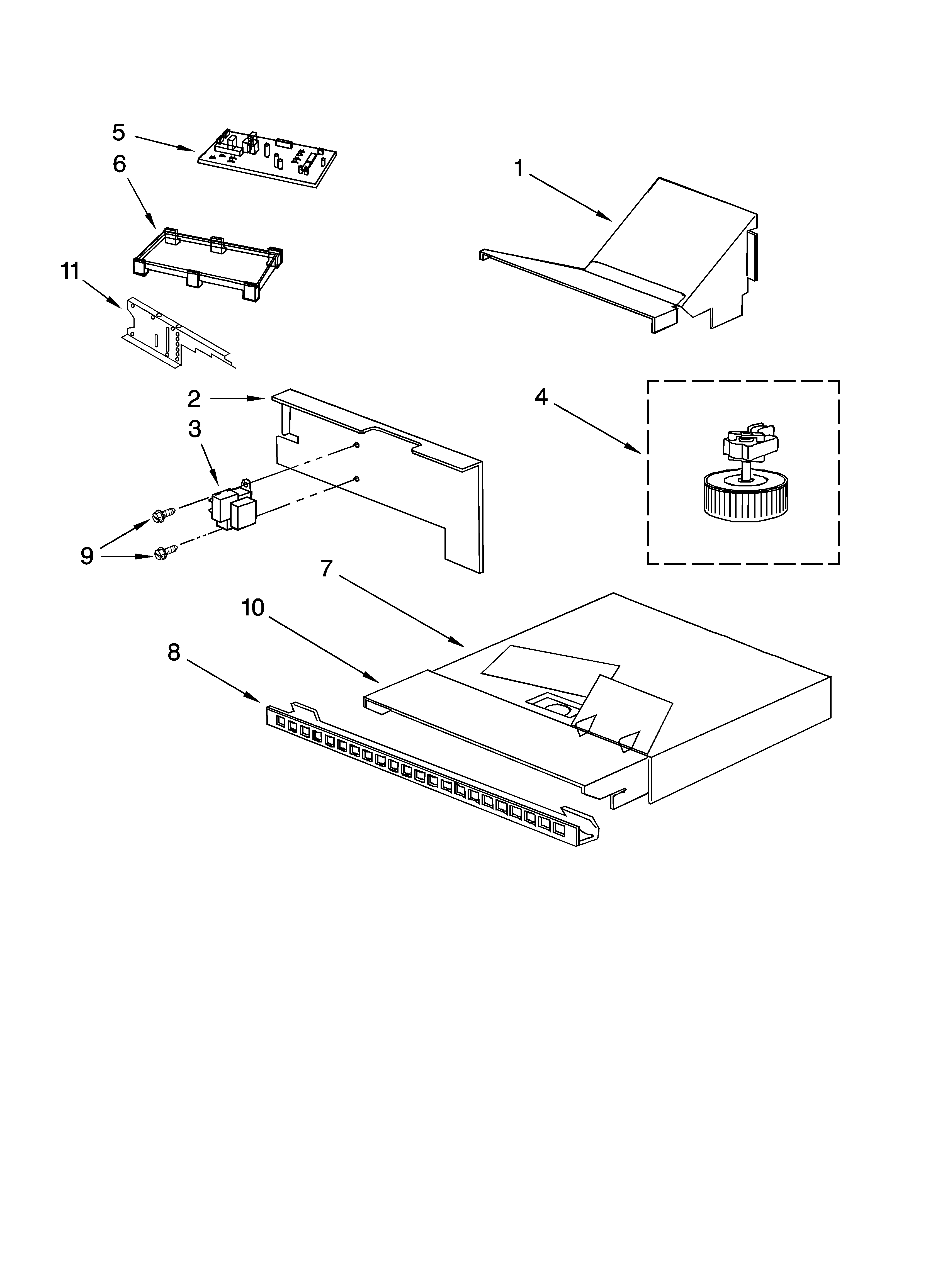 Top venting parts