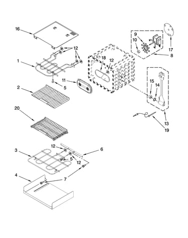 Internal oven parts