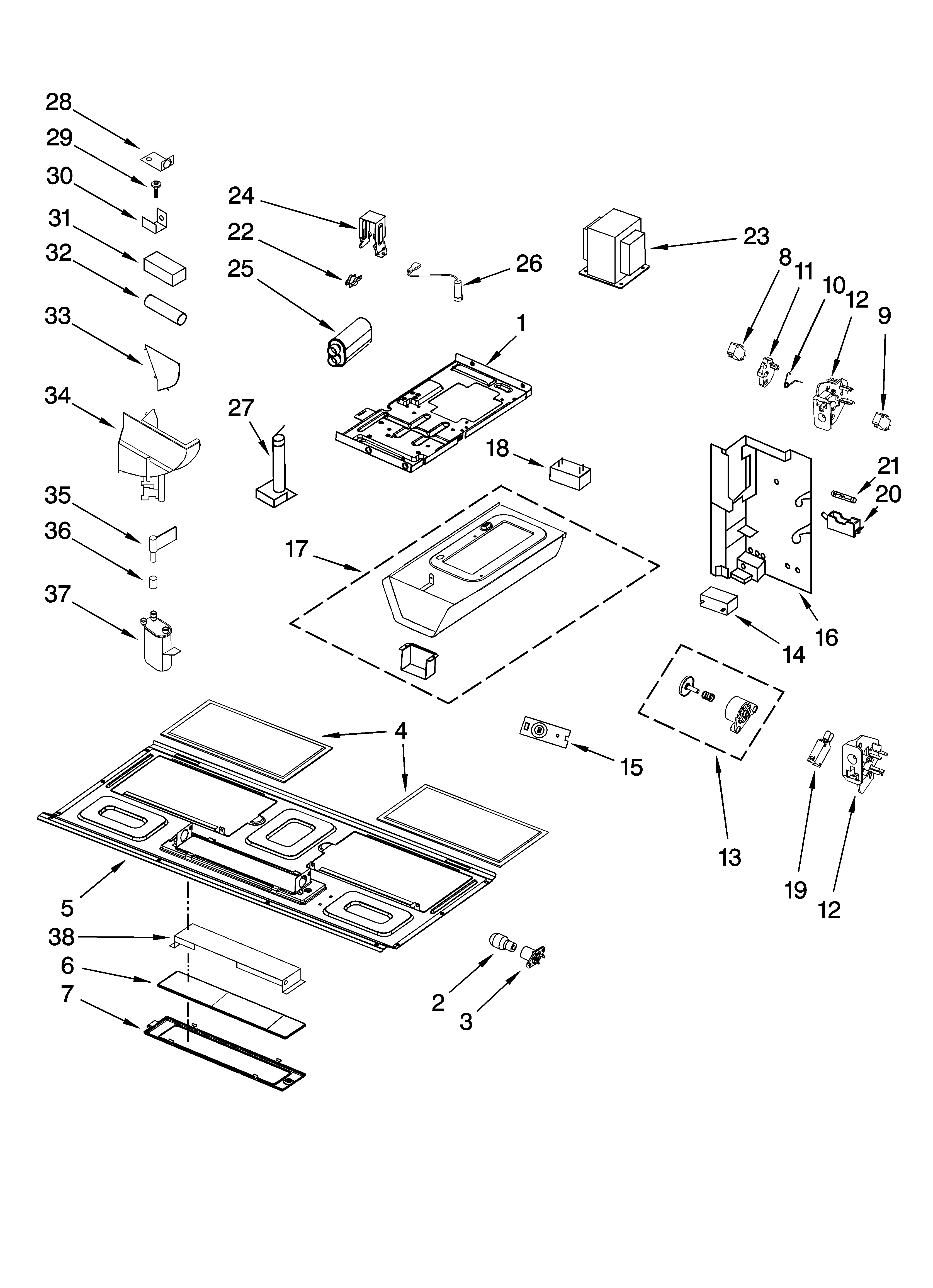 Interior and ventilation parts
