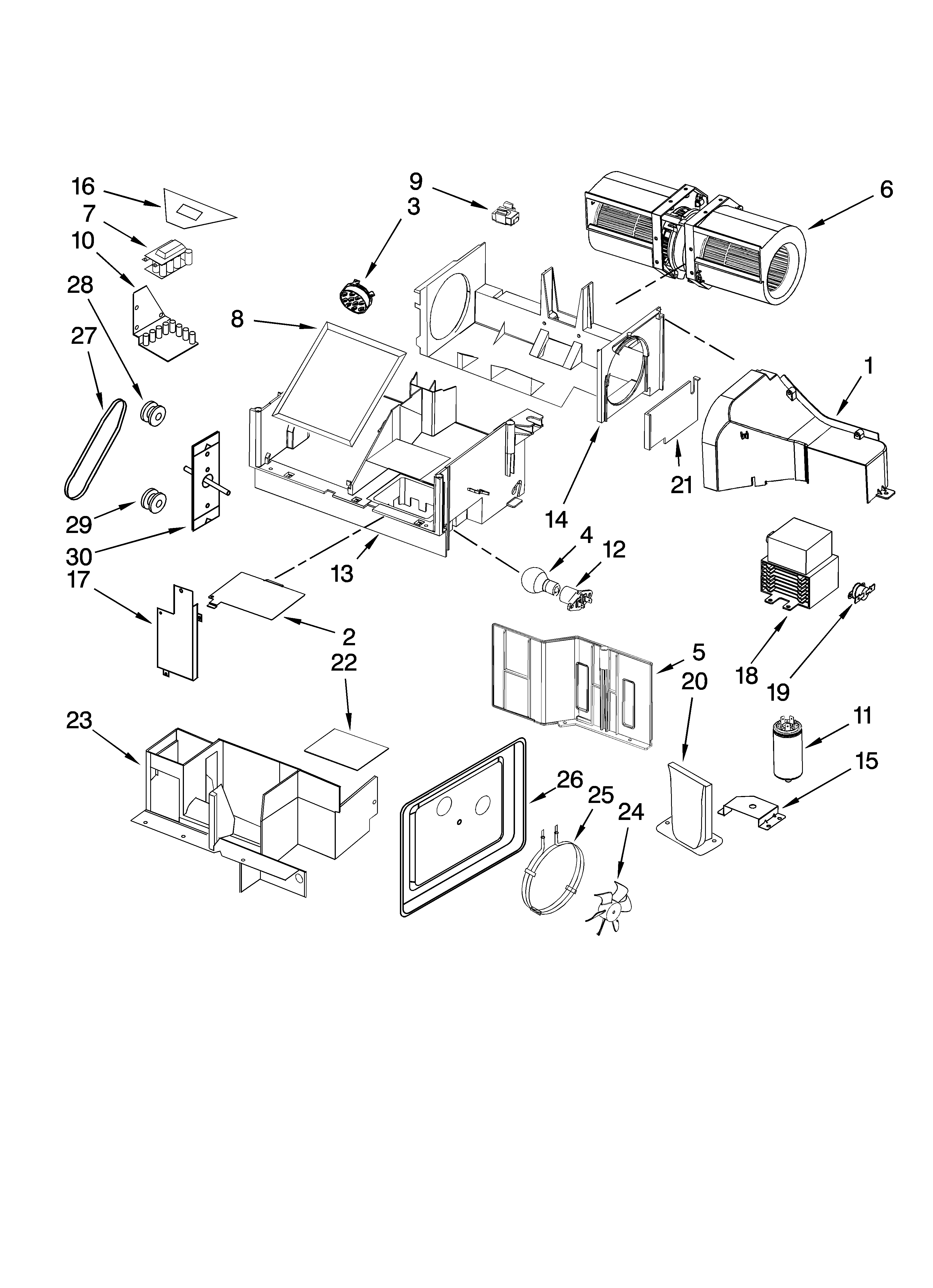 Air flow parts