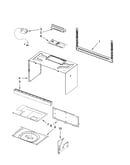 Cabinet and installation parts