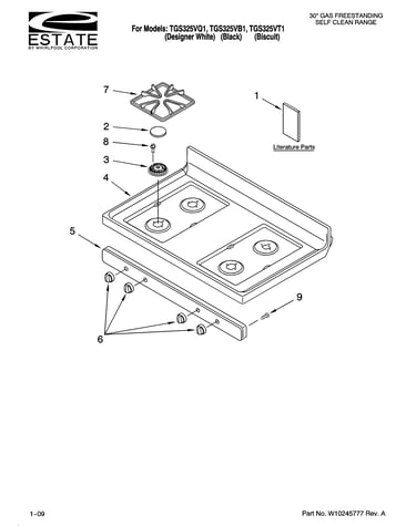 Cooktop parts