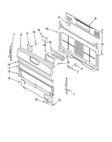 Control panel parts