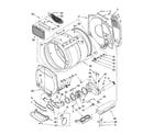 Whirlpool WET3300SQ2 dryer bulkhead parts diagram