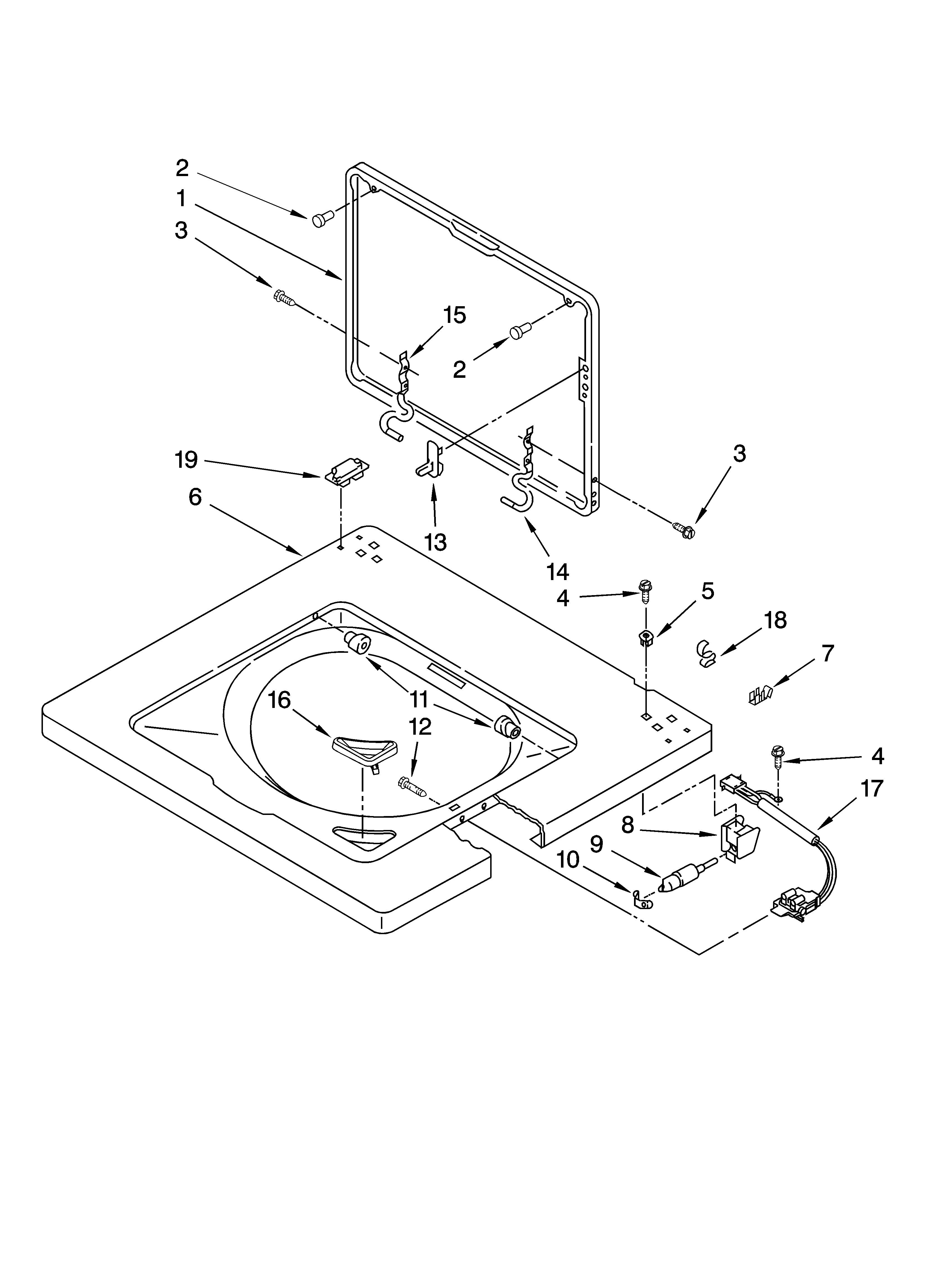 Washer top and lid parts