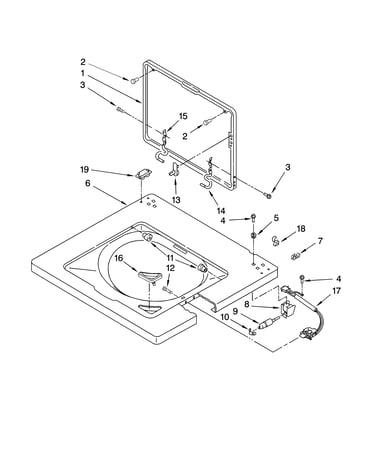 Washer top and lid parts