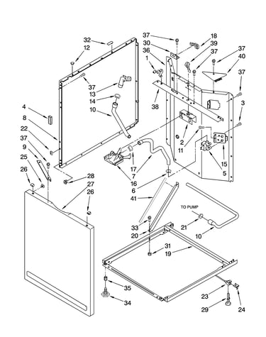 Washer cabinet parts