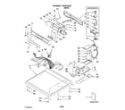 Whirlpool YCEW9100VQ0 top and console parts diagram