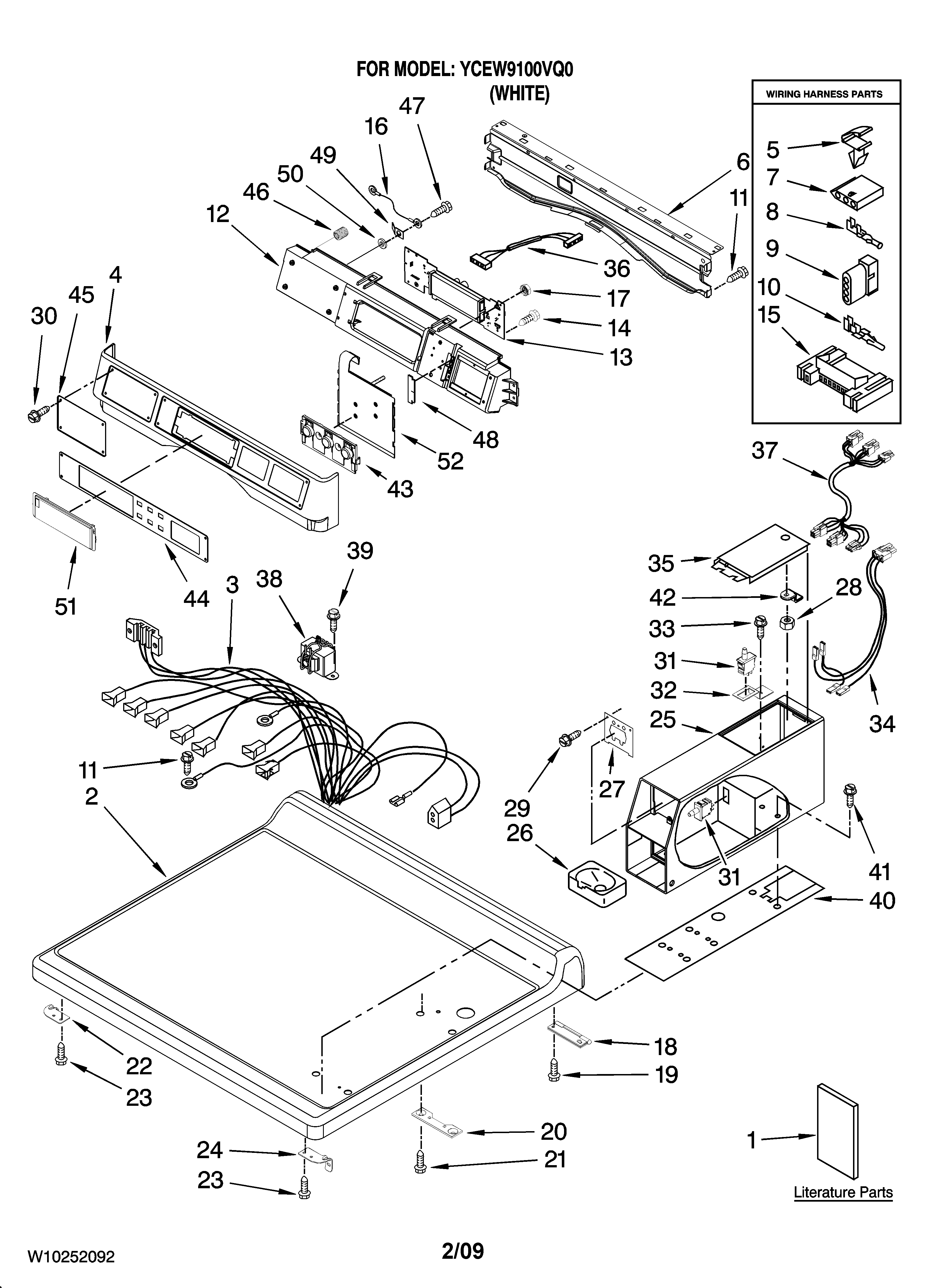 Top and console parts
