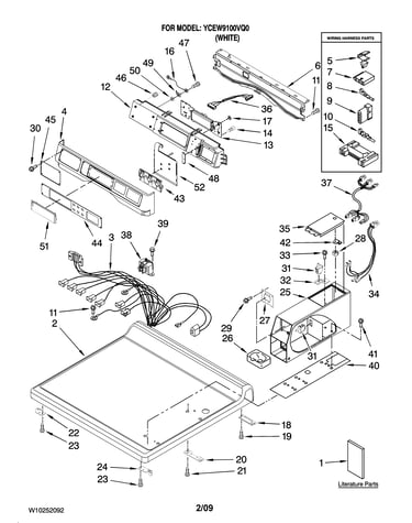 Top and console parts