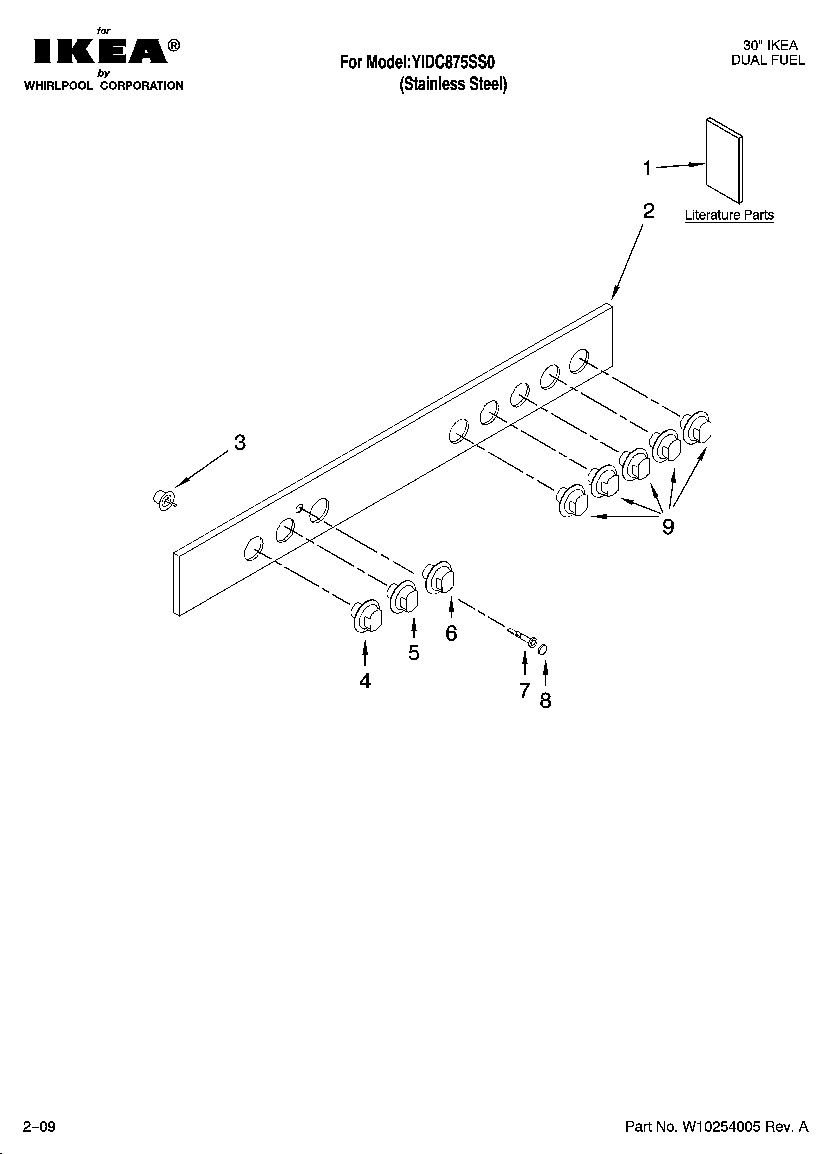 Control panel parts
