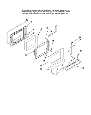 Door parts, optional parts (not included)