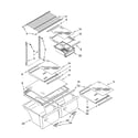 Amana A2RXNMFWB00 shelf parts, optional parts (not included) diagram