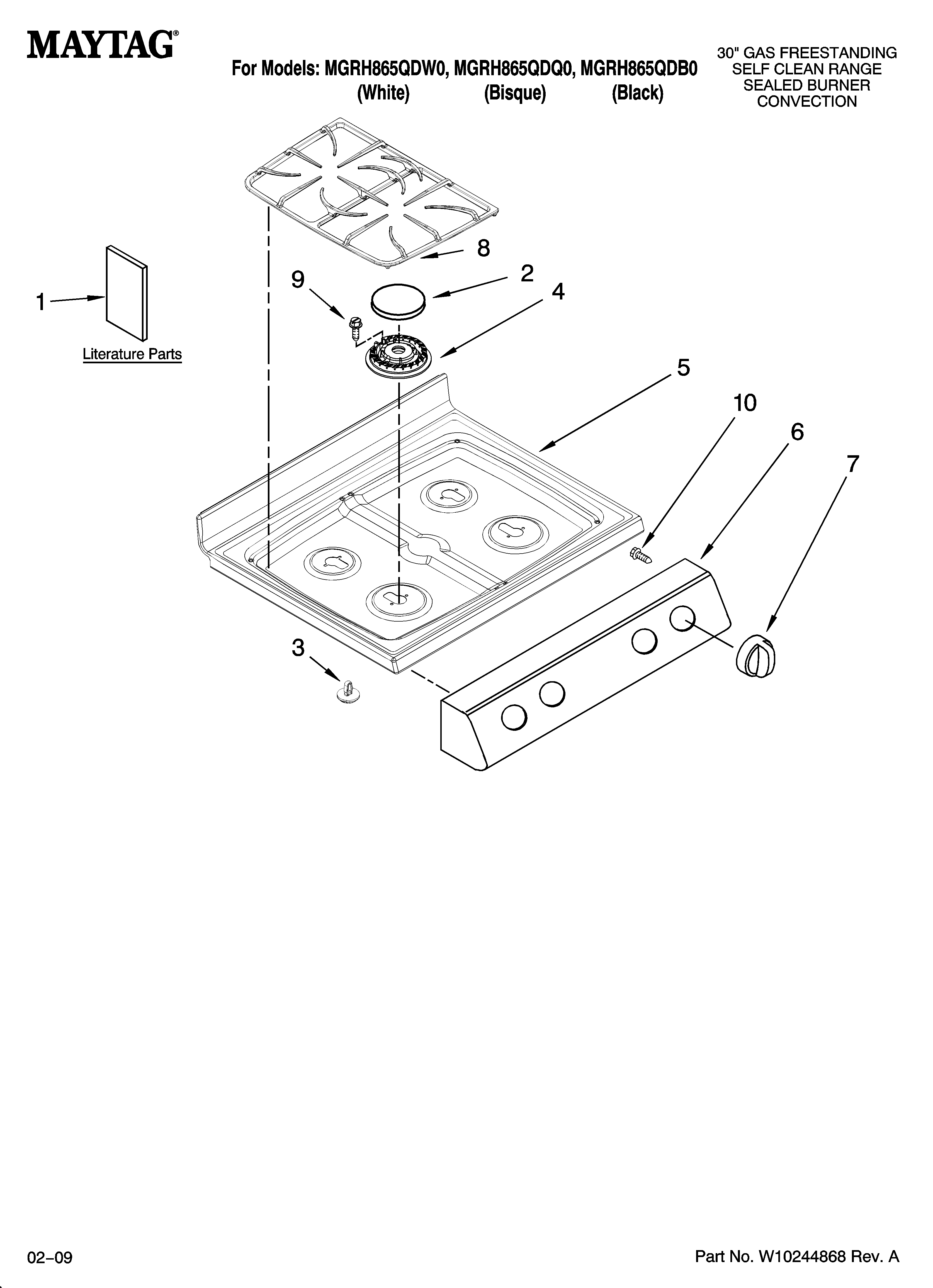 Cooktop parts
