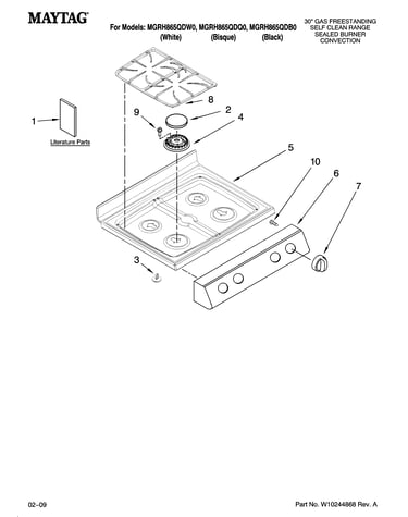 Cooktop parts