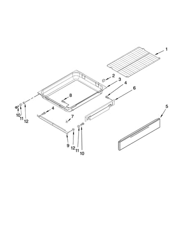 Drawer and rack parts, optional parts (not included)
