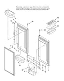 Refrigerator door parts
