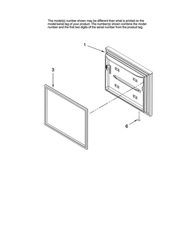 Freezer door parts