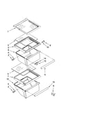 Refrigerator shelf parts
