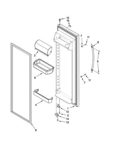 Refrigerator door parts