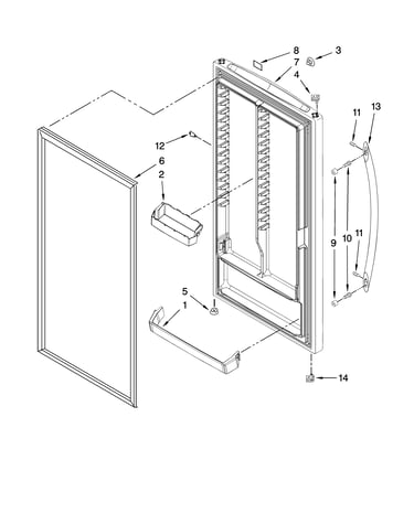 Door parts, optional parts (not included)