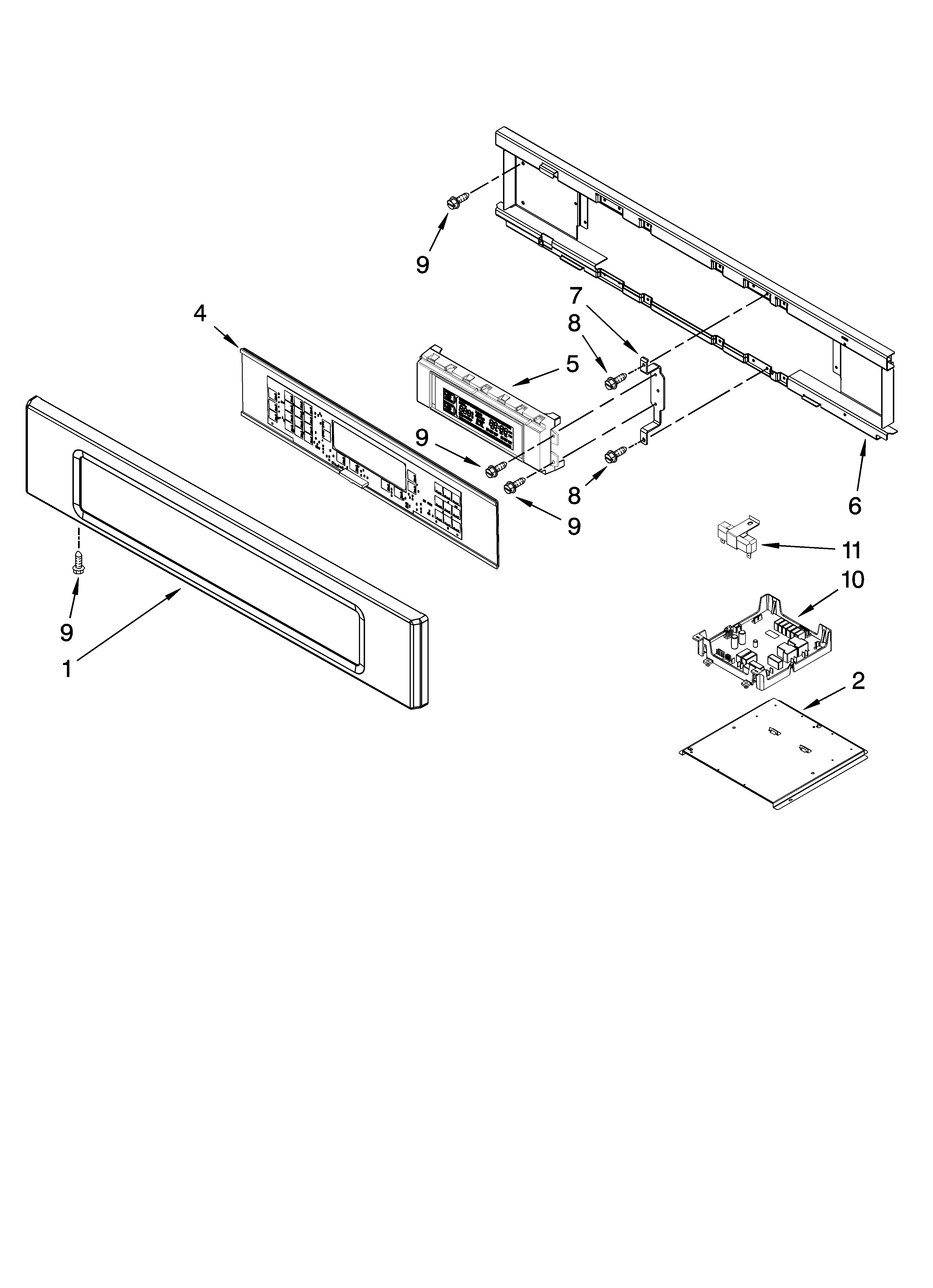 Control panel parts