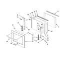 Oven door parts