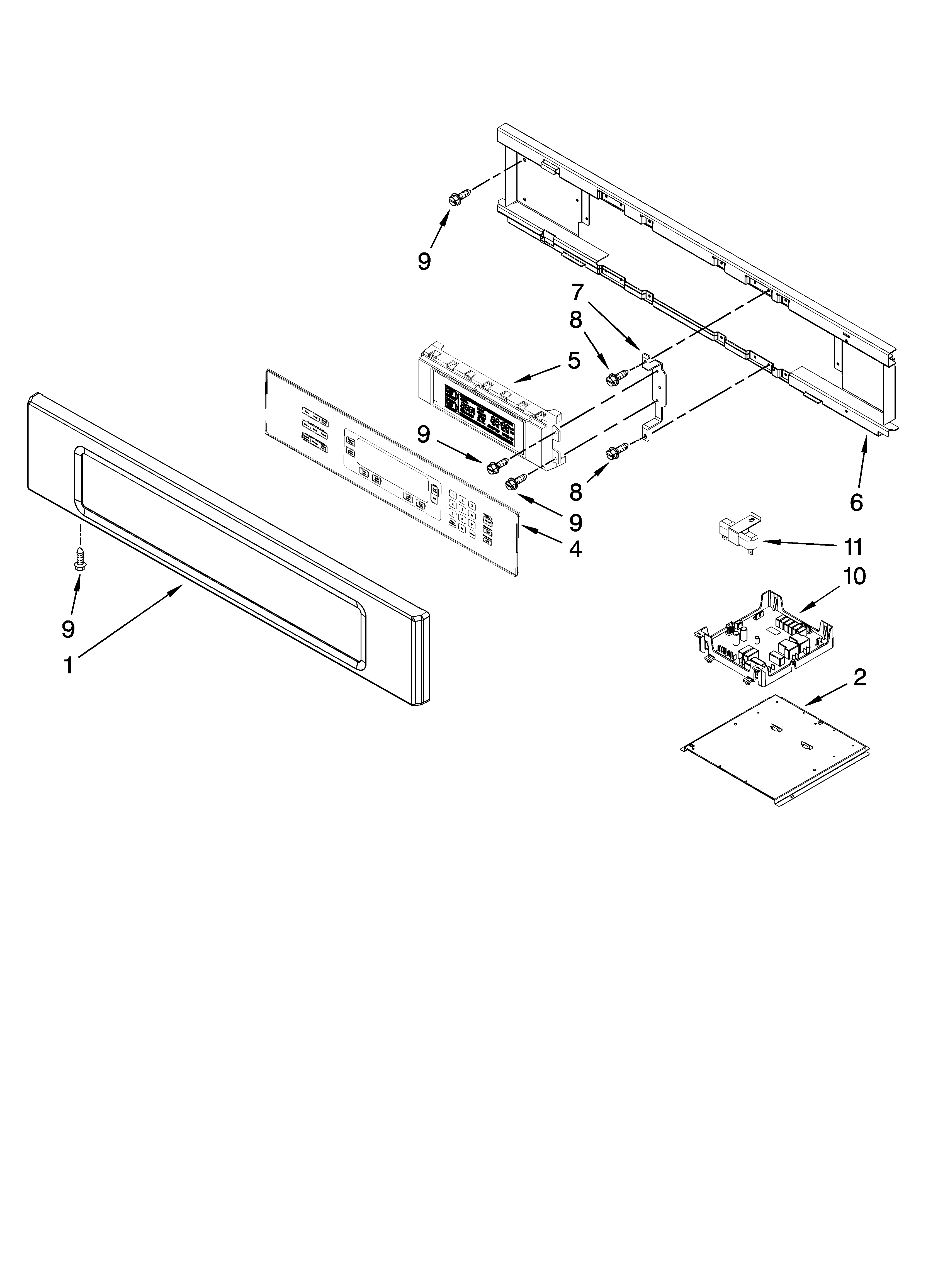 Control panel parts