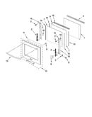 Oven door parts